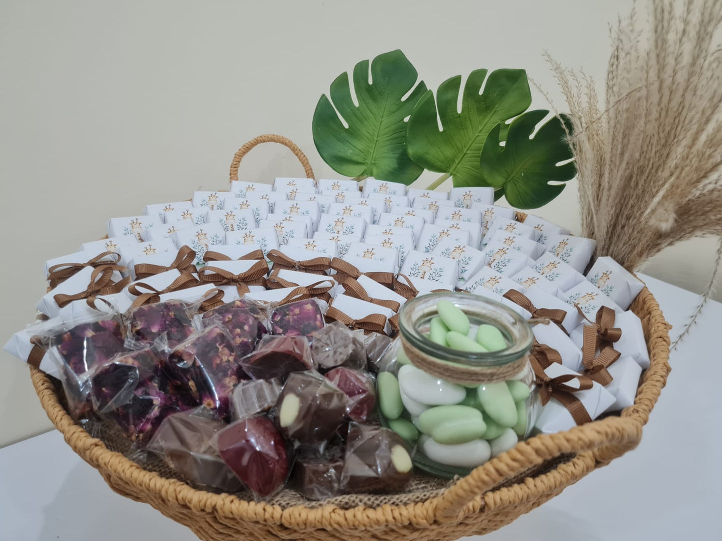 Newborn Chocolate Arrangements - Giraffe theme