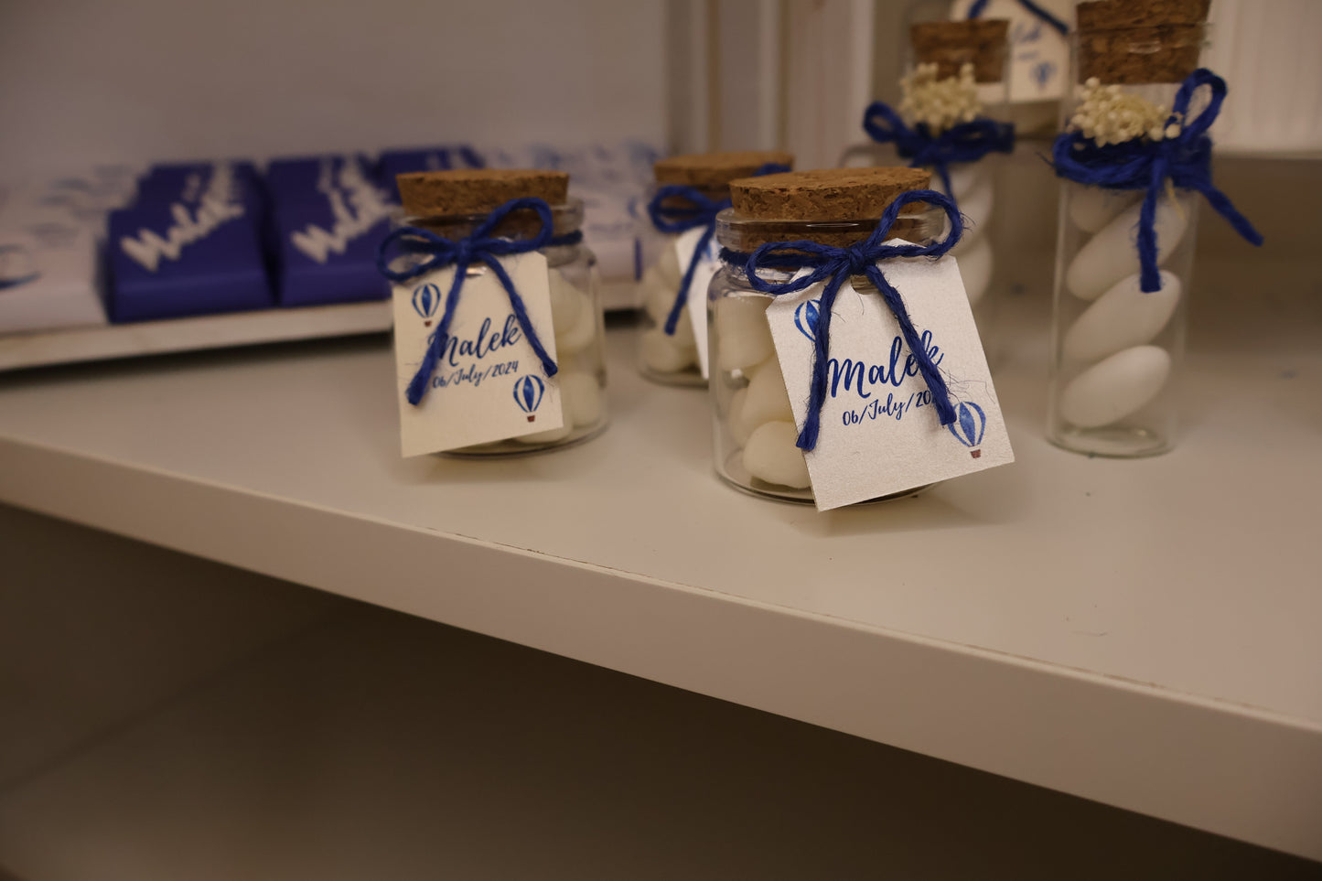 Hot Air Balloon Newborn Chocolate Setup- Decorated Jars
