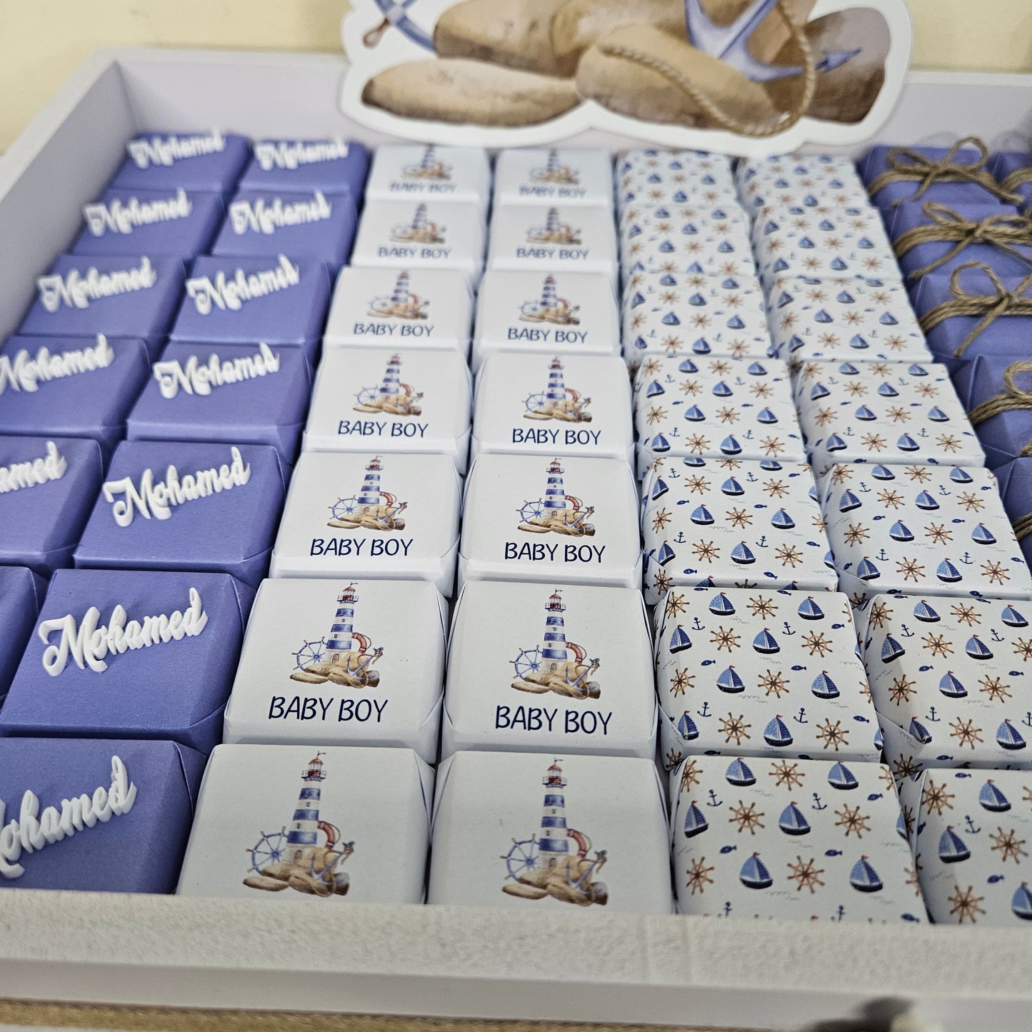 Newborn Chocolate Arrangements - Marine Theme