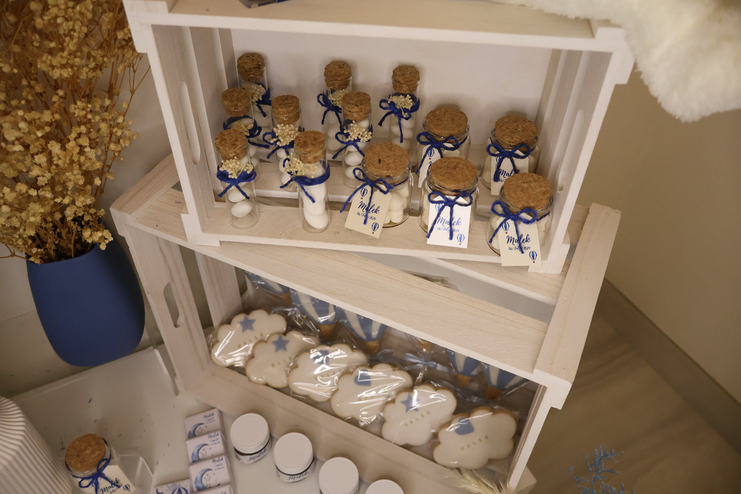 Hot Air Balloon Newborn Chocolate Setup- Jars