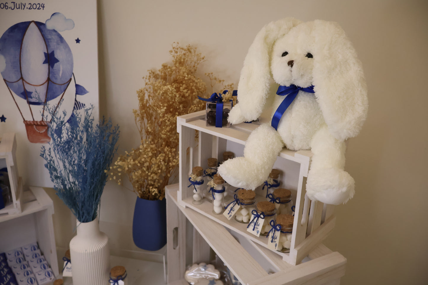 Hot Air Balloon Newborn Chocolate Setup- Teddy bear