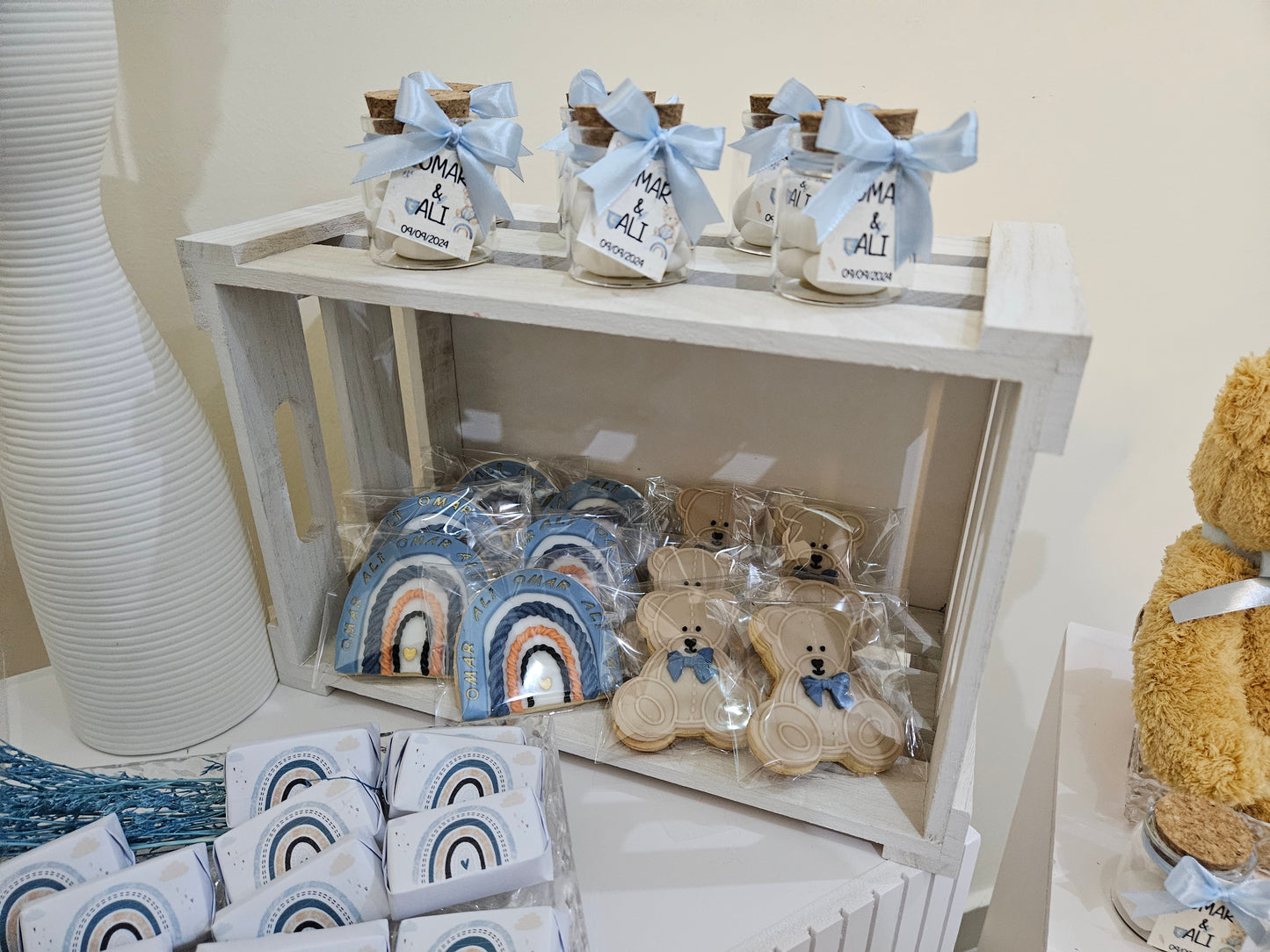 Teddy Bear Newborn Chocolate Setup- Jars