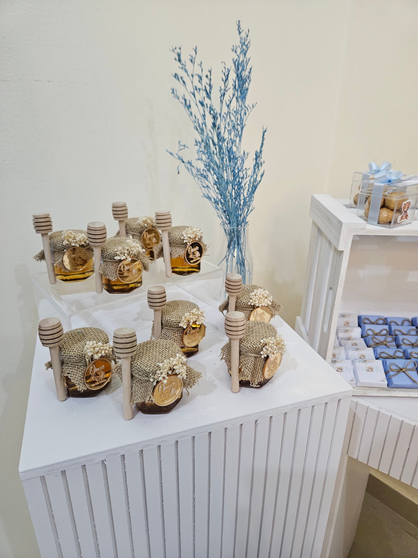 Teddy Bear Newborn Chocolate Setup- Honey Jars