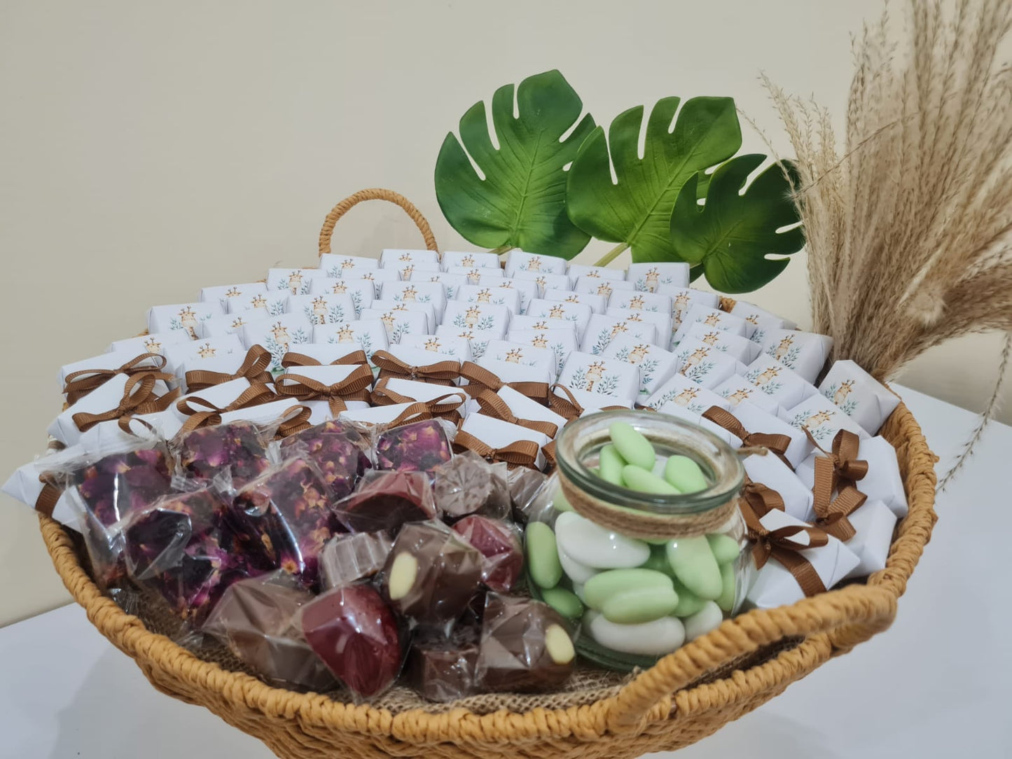 Newborn Chocolate Arrangements - Giraffe theme