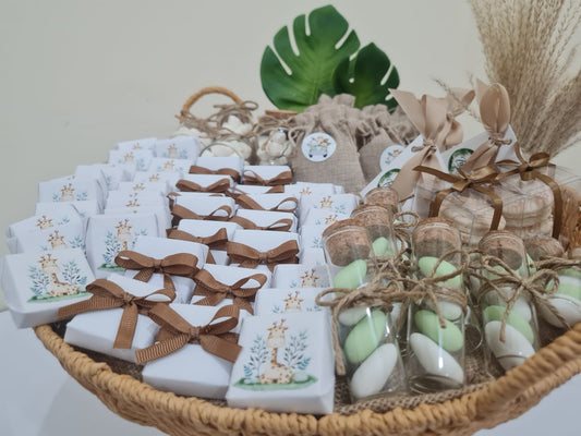 Giraffe Jungle Newborn Boy Arrangement